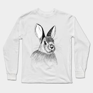 Hand drawn Bunny Long Sleeve T-Shirt